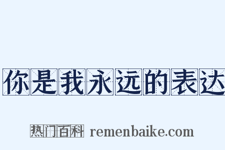 你是我永远的表达是什么意思的图片